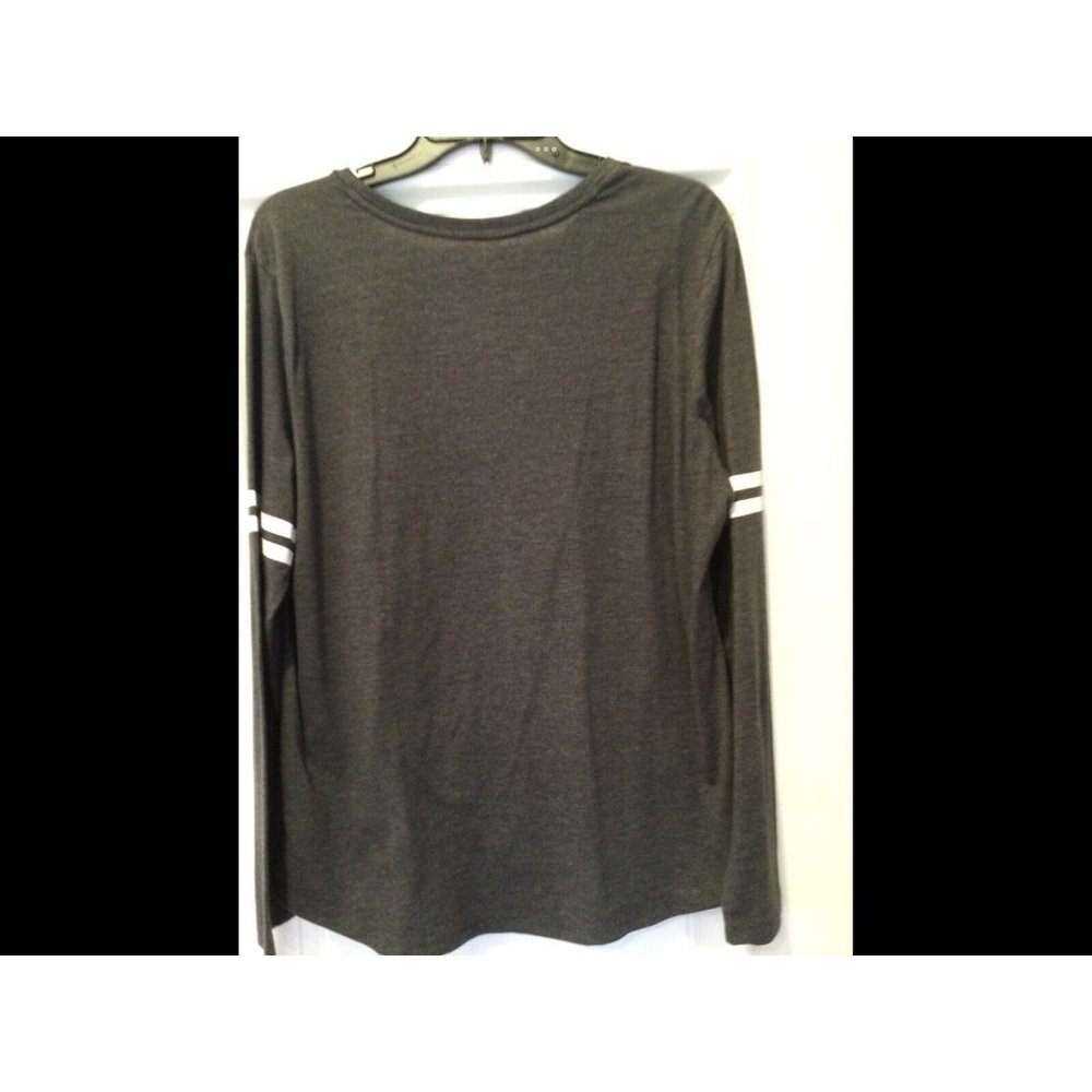 NFL Team Apparel Carolina Panthers Gray Long Sleeve Womens T-Shirt Size XL - Picture 3 of 6